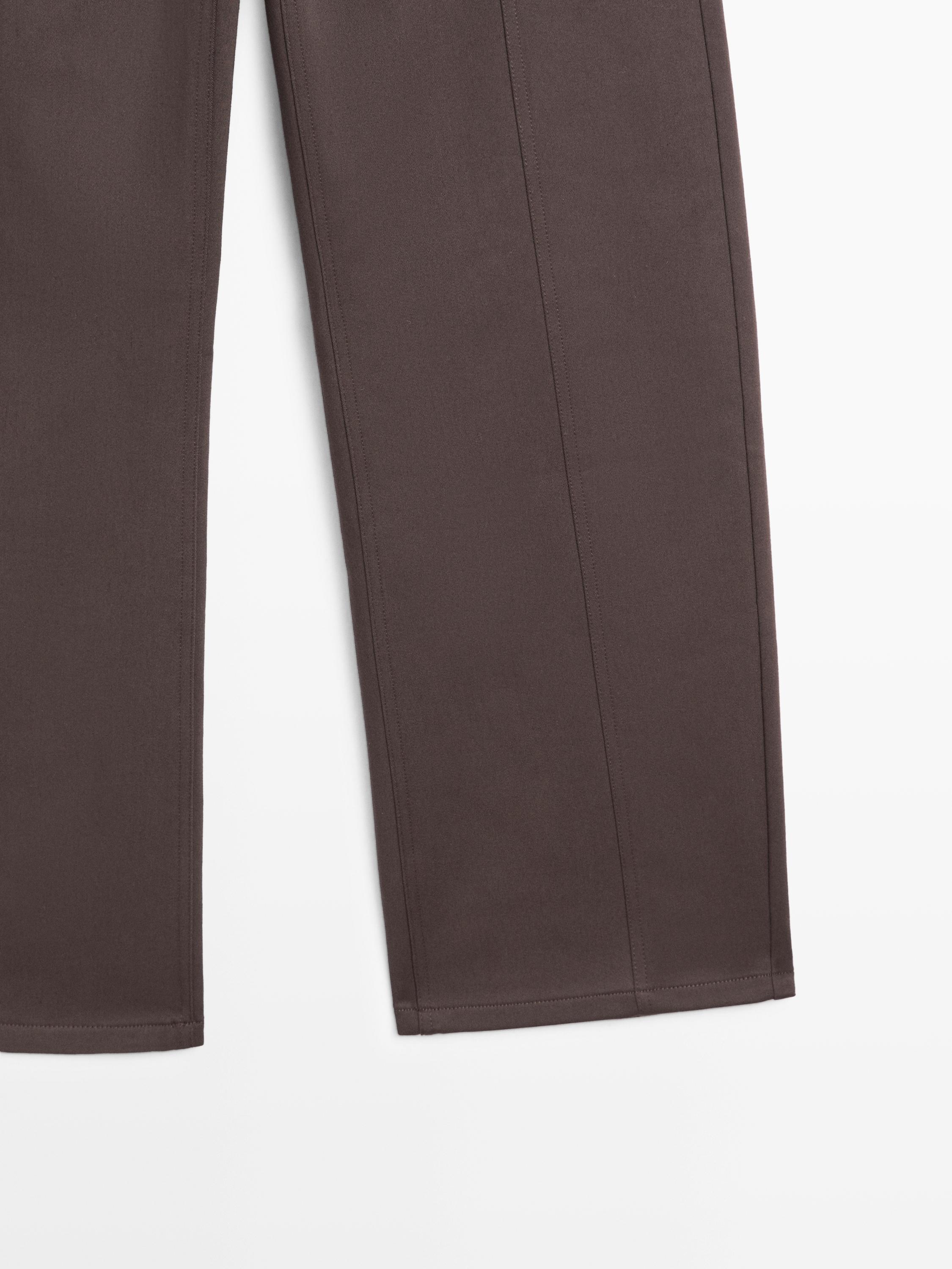 Pantalon carrot fit mid-rise